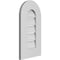 Ekena Millwork Round Top Surface Mount PVC Gable Vent: Functional, w/ 3-1/2"W x 1"P Standard Frame, 12"W x 22"H GVPRT12X2201SF - alternate 3